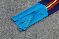 Spain 26/27 Bright/Dark Blue Double Star Design Training Tracksuit Set