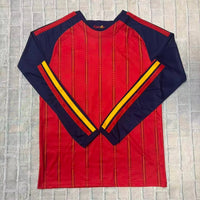 Spain 26/27 Red/Blue Home Long Sleeves Jersey