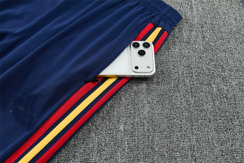 Spain 26/27 Red/Blue/Yellow Double Star Design Training Tracksuit Set