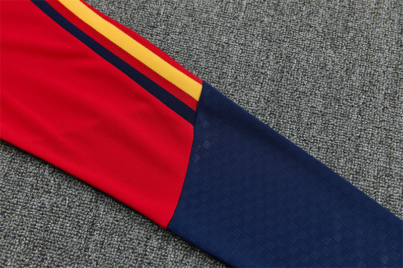 Spain 26/27 Red/Blue/Yellow Double Star Design Training Tracksuit Set