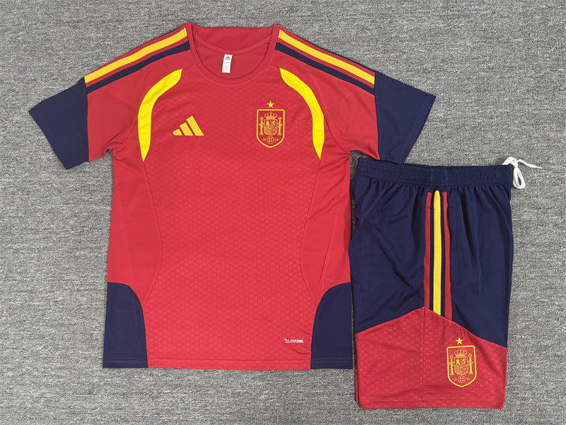 Spain 26/27 Red/Navy Home Kids Jersey Set