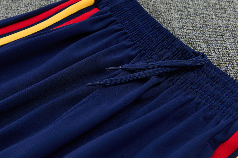 Spain 26/27 Royal Blue/Navy/Red Double Star Design Training Tracksuit Set