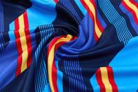 Spain 26/27 Royal Blue/Navy/Red Double Star Design Training Tracksuit Set