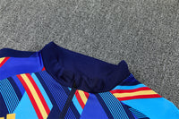 Spain 26/27 Royal Blue/Navy/Red Double Star Design Training Tracksuit Set