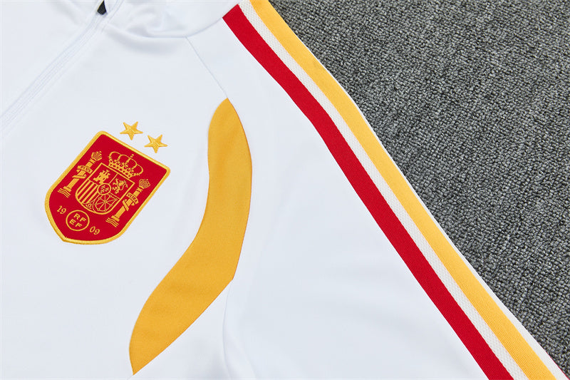 Spain 26/27 White/Red/Blue Training Tracksuit Set