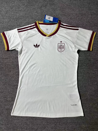 Spain 26/27 White/Yellow/Red World Cup Away Women Jersey
