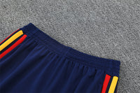 Spanish 26/27 Dark Blue/Light Blue with Red/Yellow Stripes Training Tracksuit Set