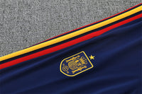 Spanish 26/27 Dark Blue/Light Blue with Red/Yellow Stripes Training Tracksuit Set