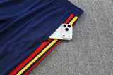 Spanish 26/27 Dark Blue/Light Blue with Red/Yellow Stripes Training Tracksuit Set