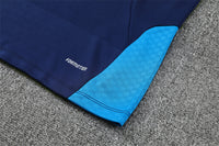 Spanish 26/27 Dark Blue/Light Blue with Red/Yellow Stripes Training Tracksuit Set
