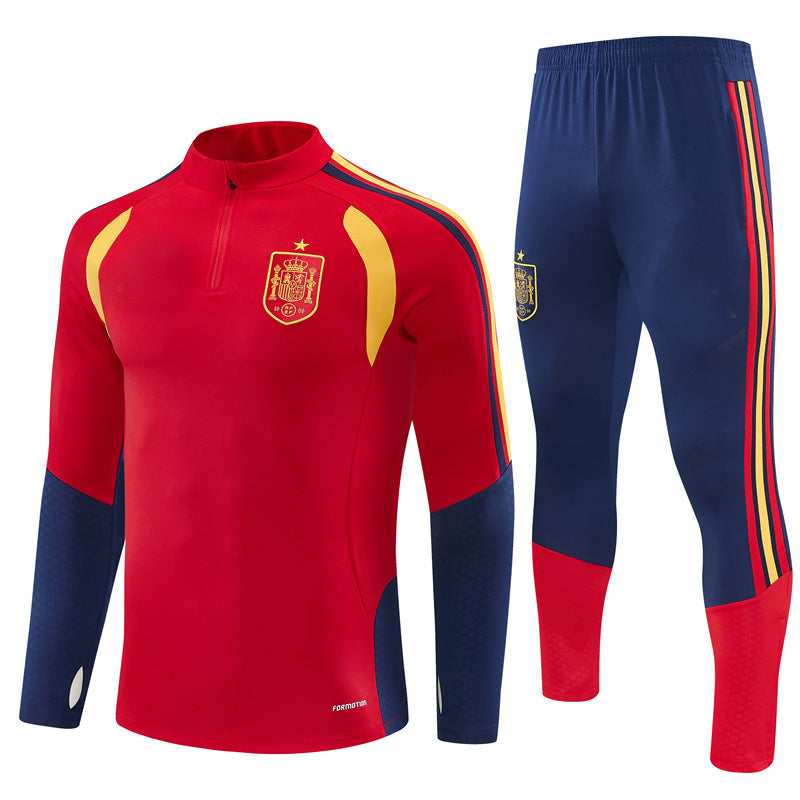 Spanish 26/27 Red and Blue Training Tracksuit Set