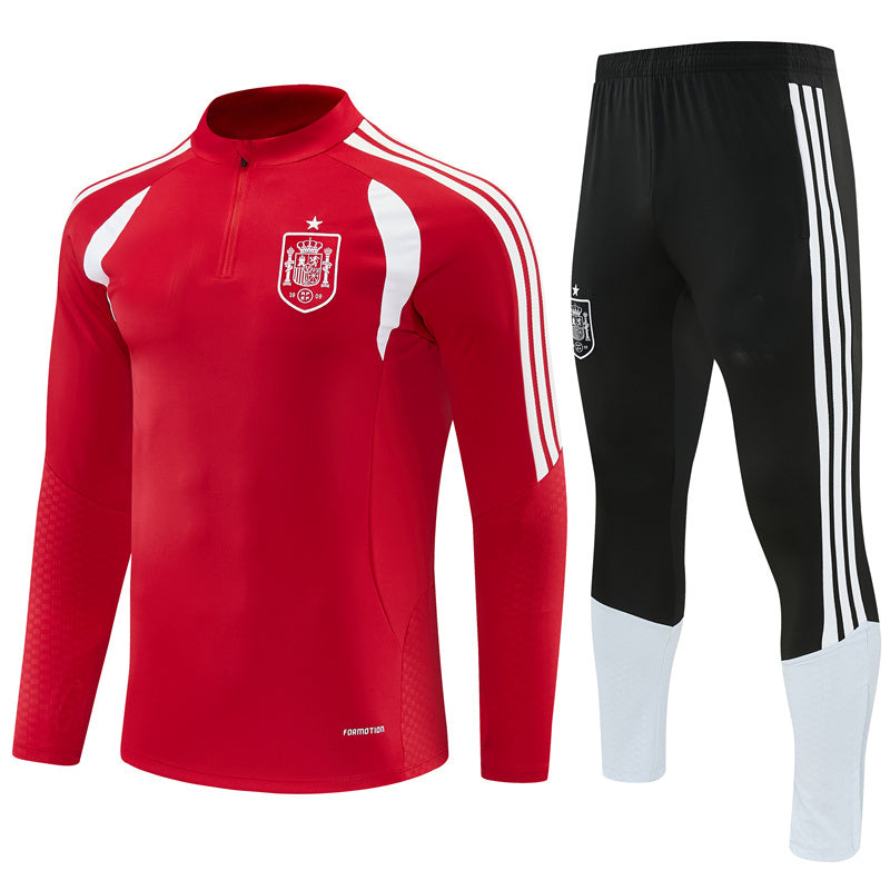 Spanish 26/27 Red with White Training Tracksuit Set