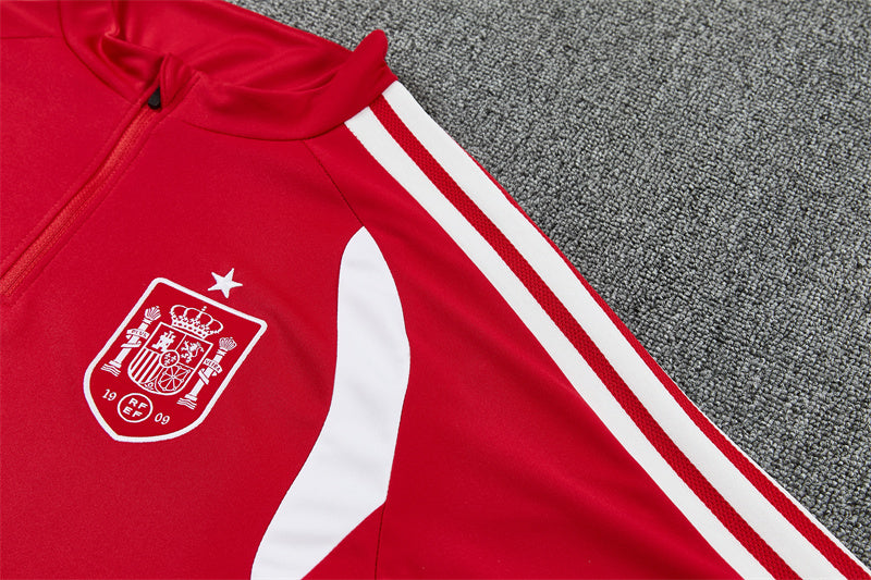 Spanish 26/27 Red with White Training Tracksuit Set