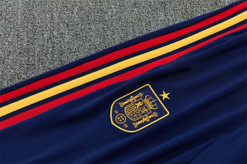 Spanish 26/27 Royal Blue/Navy/Red and Yellow Stripes Training Tracksuit