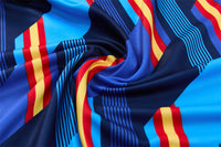 Spanish 26/27 Royal Blue/Navy/Red and Yellow Stripes Training Tracksuit