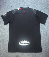 Sporting Gijon 25/26 Black/White/Red Away Jersey