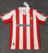 Sporting Gijon 25/26 Red/White Stripes Home Jersey
