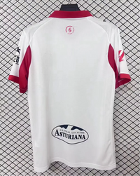 Sporting Gijon 25/26 White/Red Third Jersey