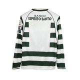 Sporting Lisbon 2001/03 Vintage Retro Green/White Home Long Sleeve Jersey