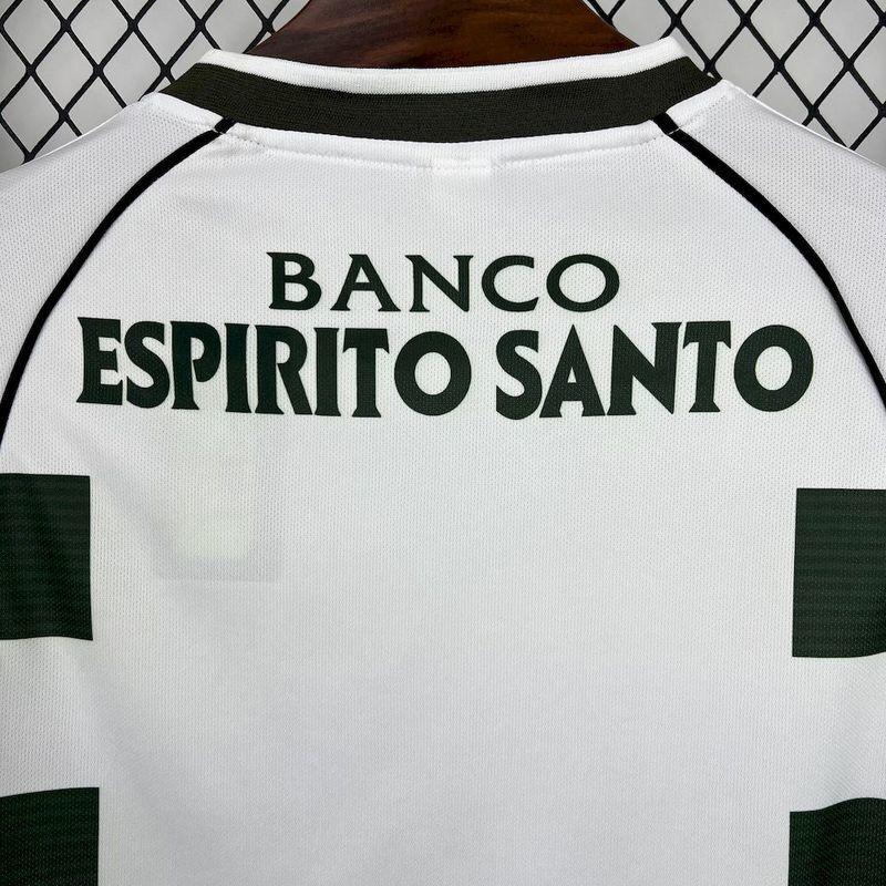 Sporting Lisbon 2001/03 Vintage Retro Green/White Home Long Sleeve Jersey