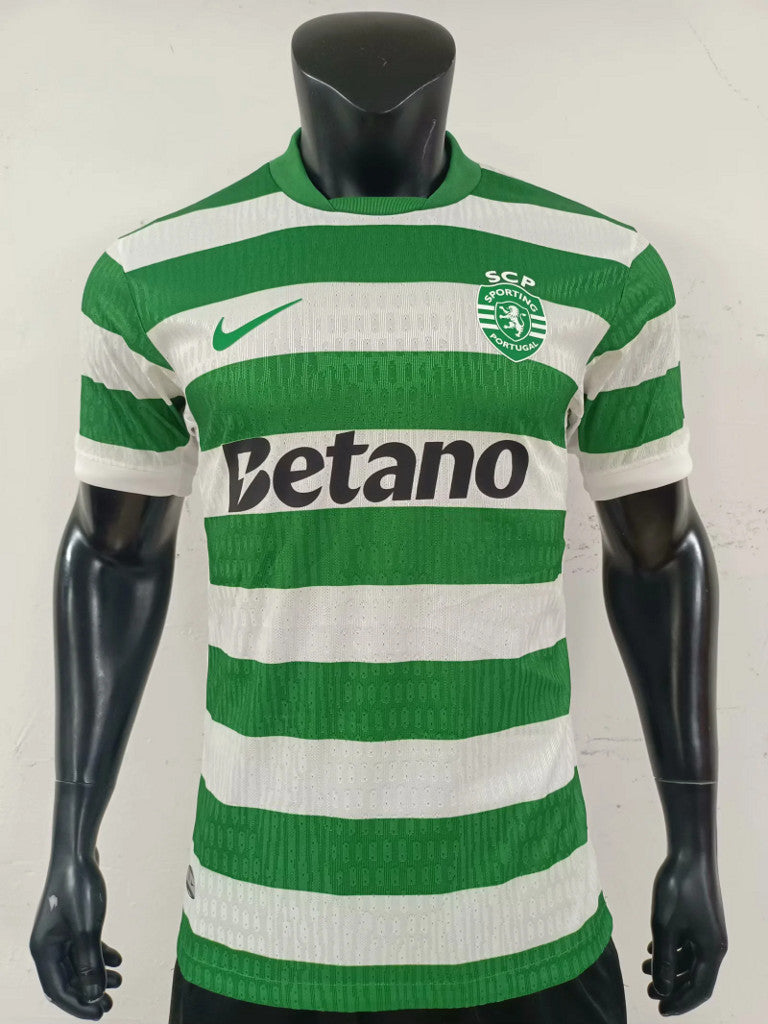 Sporting Lisbon 25/26 Green/White Home Players Version Jersey