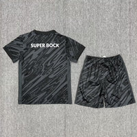 Sporting Lisbon 25/26 Black Goalkeeper Kids Jersey Set