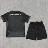 Sporting Lisbon 25/26 Black Third Away Kids Jersey Set