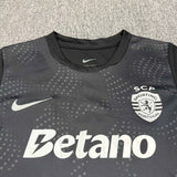 Sporting Lisbon 25/26 Black Third Away Kids Jersey Set