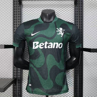 Sporting Lisbon 25/26 Green/Black Third Away Players Jersey