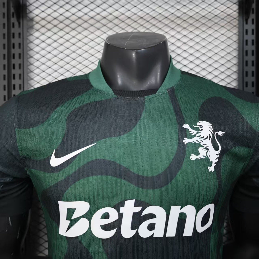 Sporting Lisbon 25/26 Green/Black Third Away Players Jersey