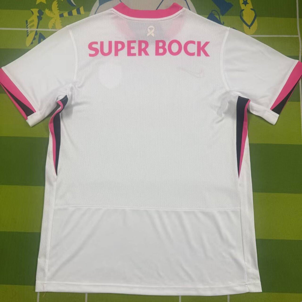 Sporting Lisbon 25/26 White/Pink October Jersey