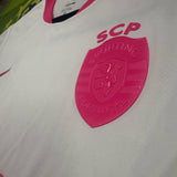 Sporting Lisbon 25/26 White/Pink October Jersey