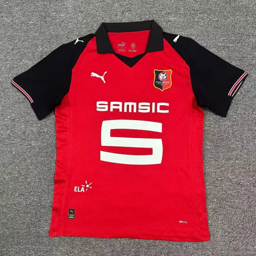 Stade Rennais 25/26 Red/Black Home Jersey - Concept Kits