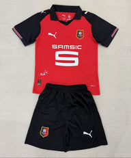 Stade Rennais 25/26 Red/Black Home Kids Kit - Concept Kits