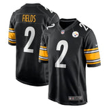 Steel Man 25/26 Fields #2 Black/Orange NFL Game Jersey
