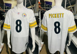 Steel Man 25/26 Pickett #8 White NFL Game Jersey