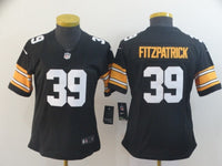 Steelers 2021/22 Fitzpatrick #39 Black/Yellow/White Women NFL Jersey