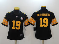 Steelers 2021/22 Smith-Schuster #19 Black/Orange Women NFL Jersey