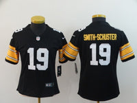 Steelers 2021/22 Smith-Schuster #19 Black/White/Yellow Women NFL Jersey