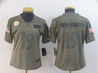 Steelers 2021/22 Smith-Schuster #19 Olive Women NFL Jersey