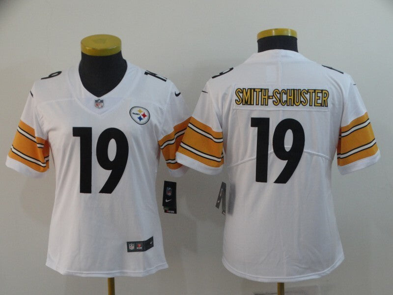 Steelers 2021/22 Smith-Schuster #19 White/Black/Orange Women NFL Jersey