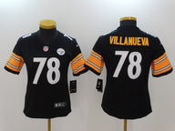 Steelers 2021/22 Villanueva #78 Black/Orange/White Women NFL Jersey