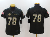 Steelers 2021/22 Villanueva #78 Khaki/Camo Print Women NFL Jersey