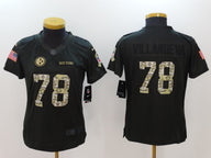 Steelers 2021/22 Villanueva #78 Khaki/Camo Print Women NFL Jersey