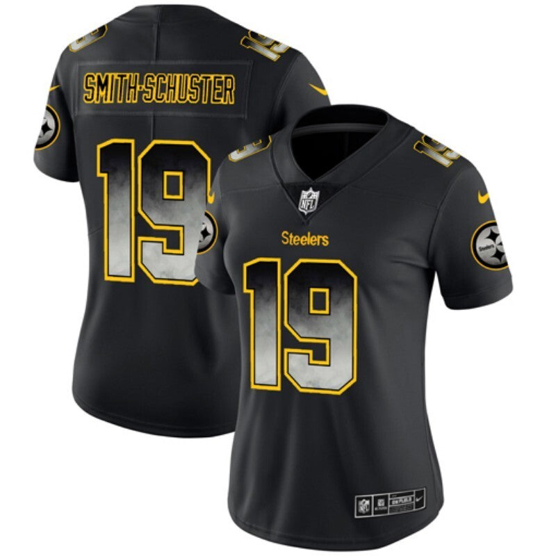 Steelers 2022/23 Smith-Schuster #19 Black/Yellow/Gray Women NFL Jersey