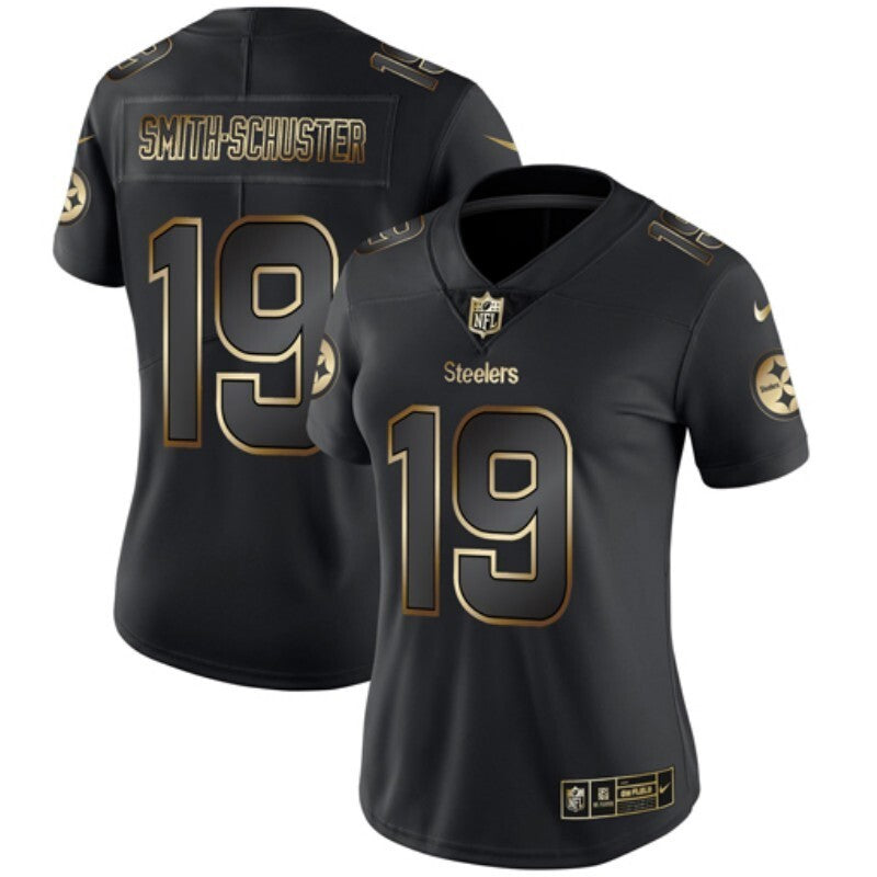Steelers 2022/23 Smith-Schuster #19 Black/Yellow Women NFL Jersey