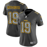 Steelers 2022/23 Smith-Schuster #19 Gray/Yellow Women NFL Jersey
