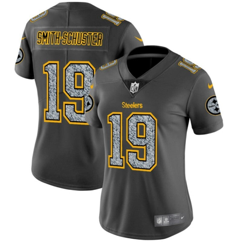 Steelers 2022/23 Smith-Schuster #19 Gray/Yellow Women NFL Jersey
