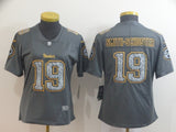Steelers 2022/23 Smith-Schuster #19 Gray/Yellow Women NFL Jersey