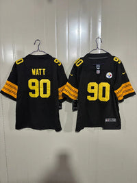 Steelers 25/26 Watt #90 Black/Gold Game Kids Jersey